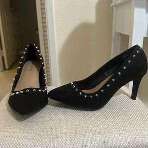 Black studded torrid heels; women’s size 8WW